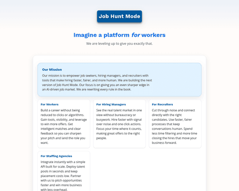 Job Hunt Mode