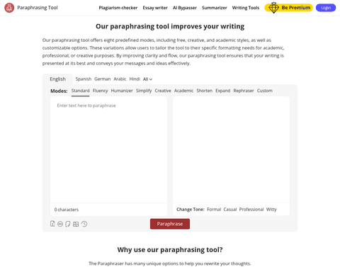 ParaphrasingTool
