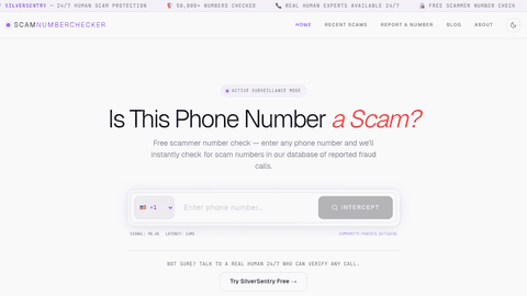 Scam Number Checker